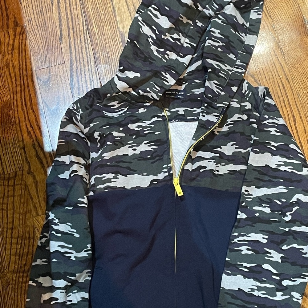 Camo Kids Hoodie with Zip